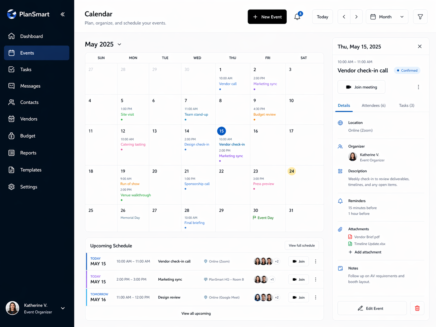 PlanSmart dashboard preview
