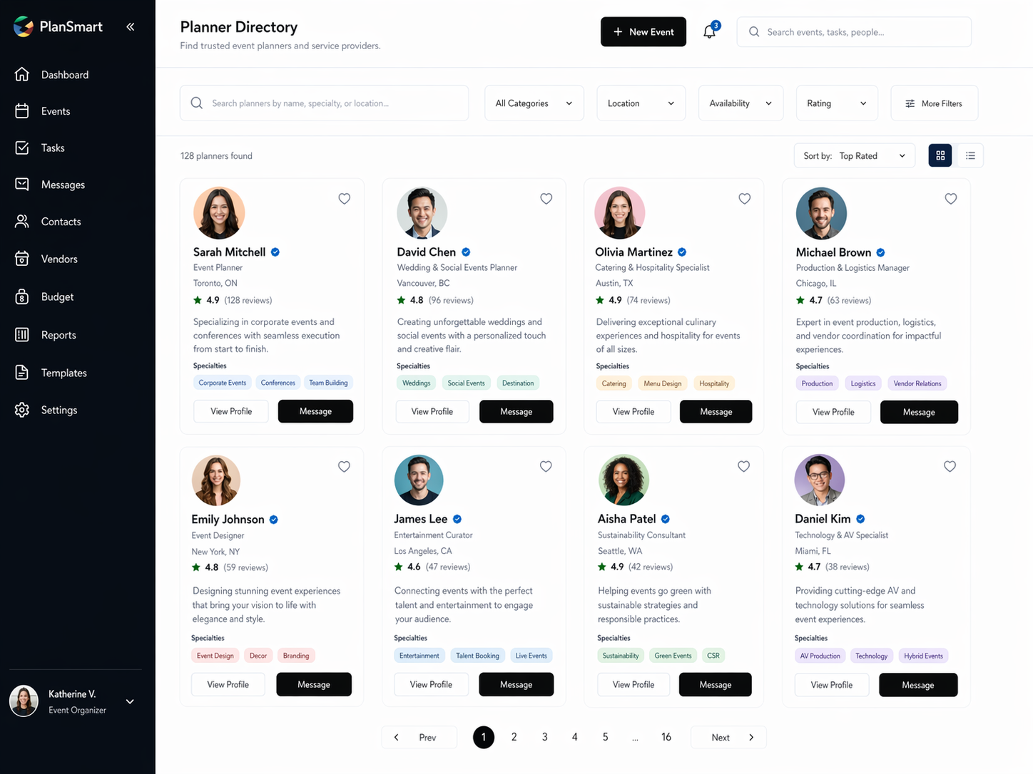 PlanSmart collaboration view